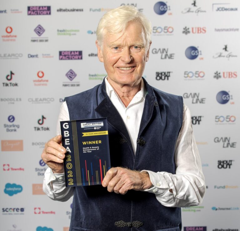 Lord Newborough wins entrepreneur award for success of organic beauty